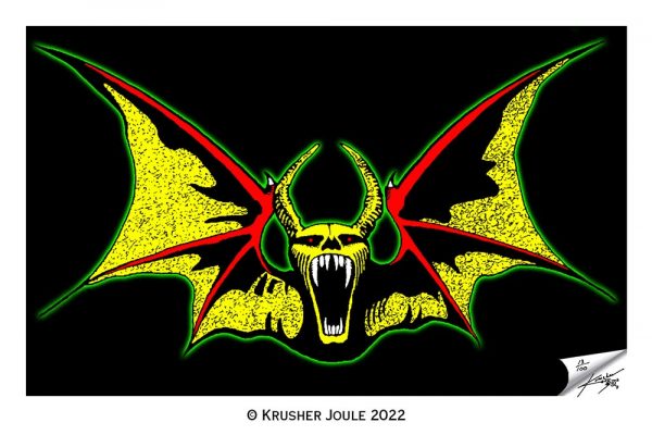 The Bat print - inspired by Ozzy Osbourne Talk Of The Devil album cover